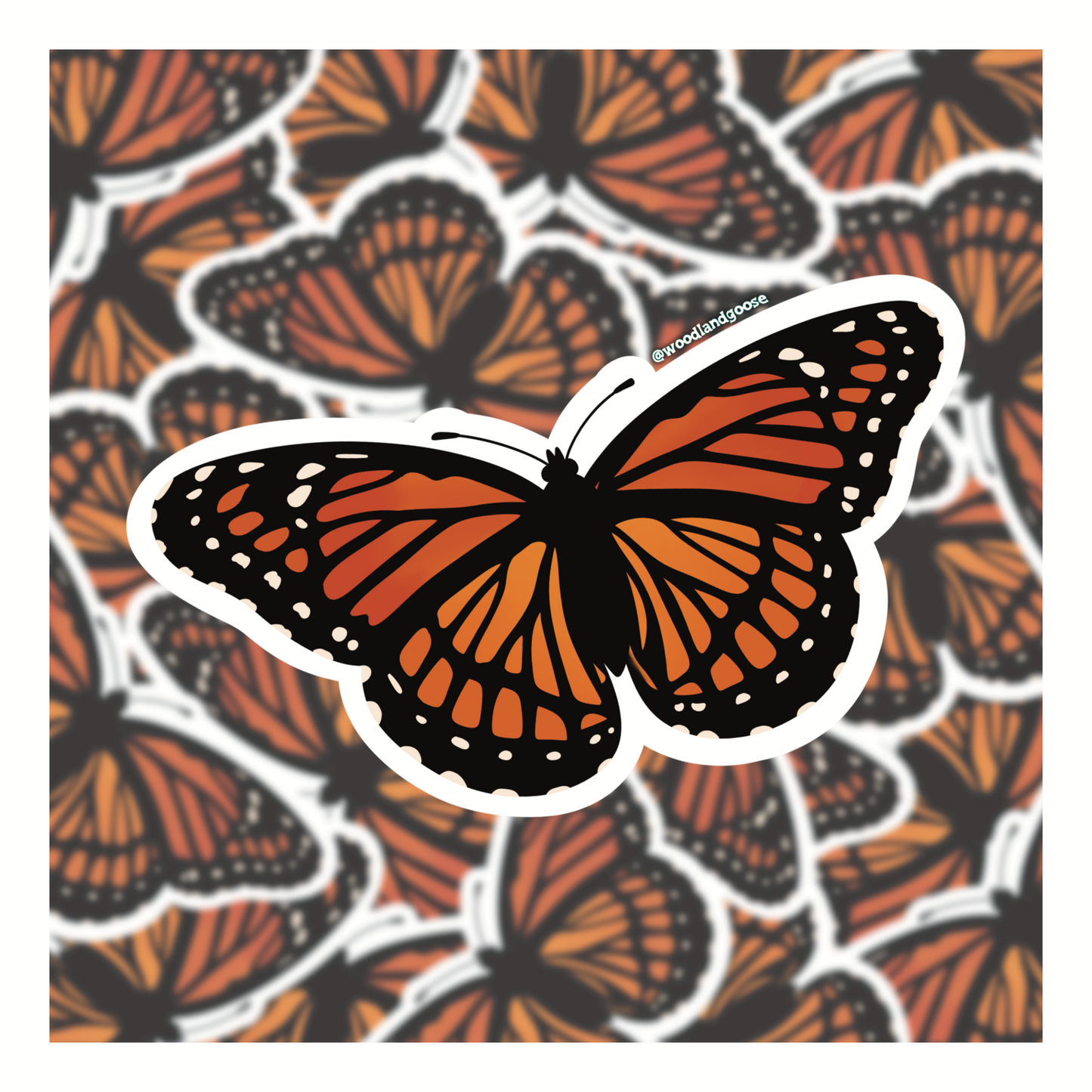 Monarch Butterfly Sticker