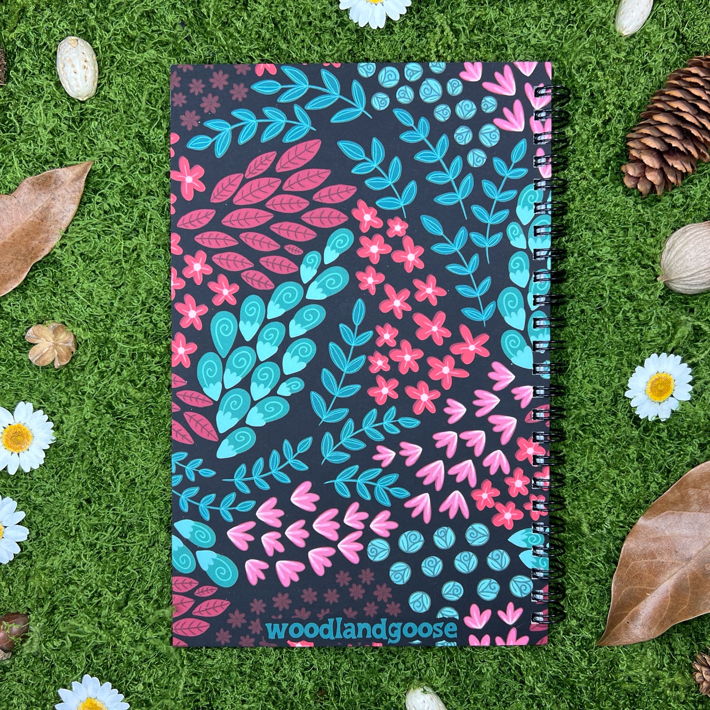 Pine Berry Half Notebook